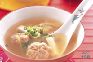豆腐と肉だんごのスープ
