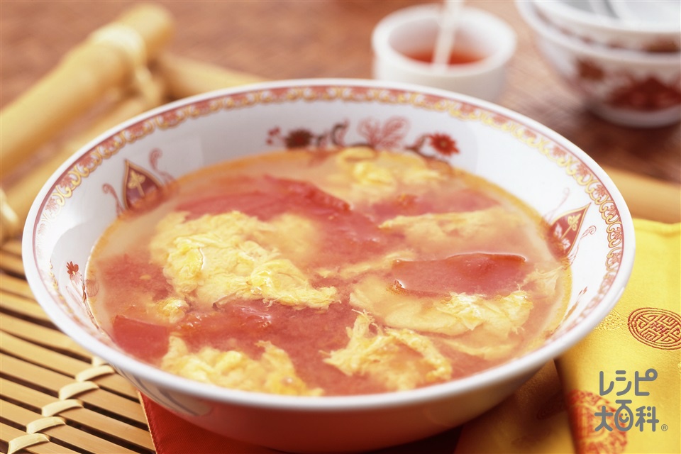 トマ玉スープ(トマト+卵を使ったレシピ)