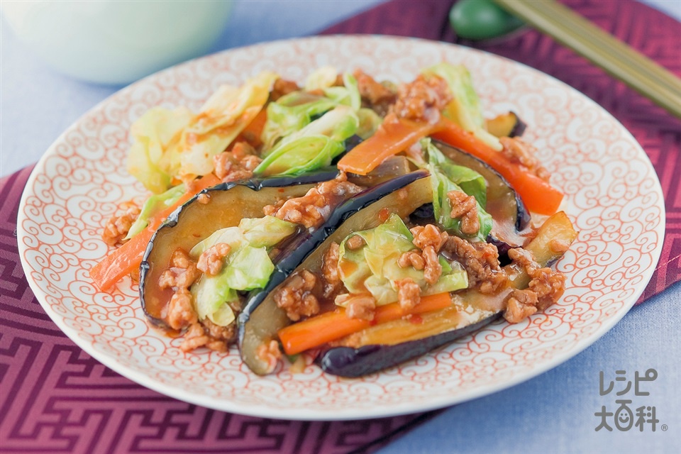 キャベツで麻婆茄子(なす+豚ひき肉を使ったレシピ)