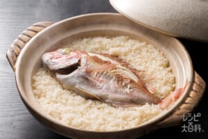 土鍋で作る 今治鯛めし