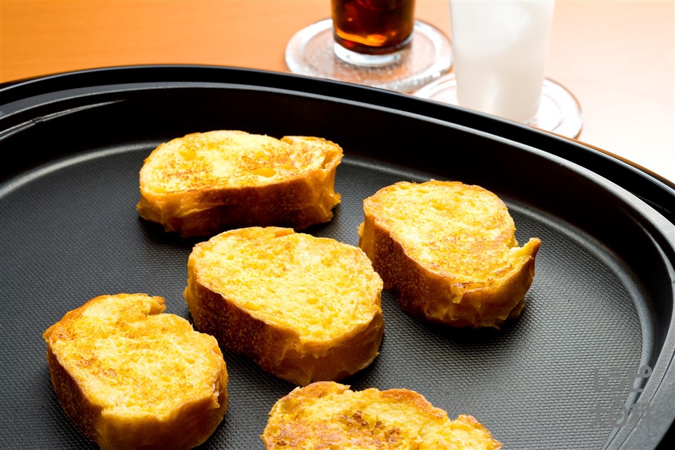 バゲットのヘルシーフレンチトースト(フランスパン+牛乳を使ったレシピ)