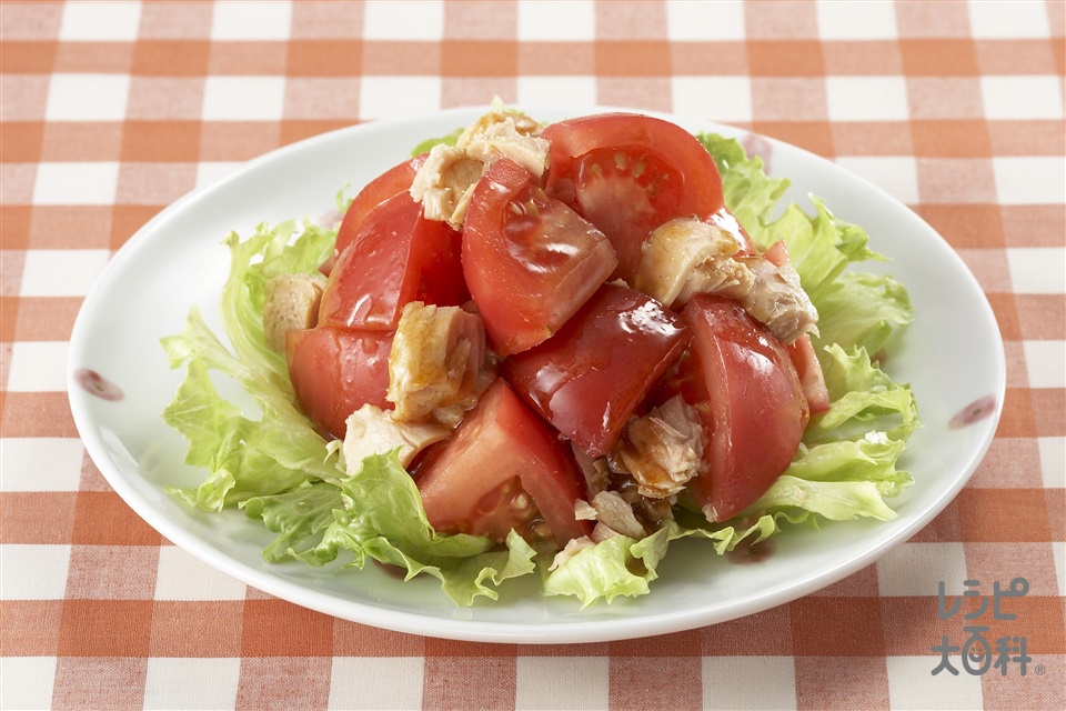 トマトとツナのサラダ(トマト+ツナ缶を使ったレシピ)