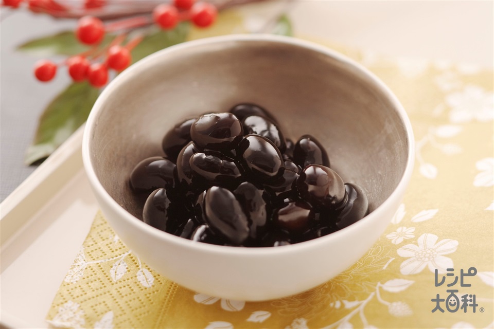 黒豆メープルシロップ風味(黒豆（乾）+メープルシロップを使ったレシピ)