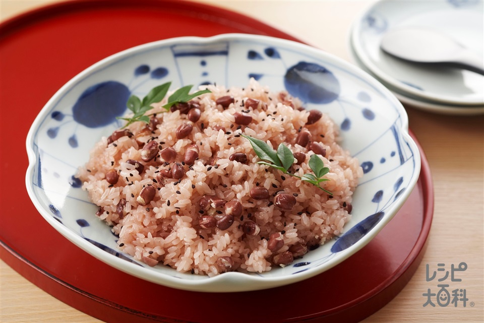 簡単お赤飯(あずき（乾）+もち米を使ったレシピ)