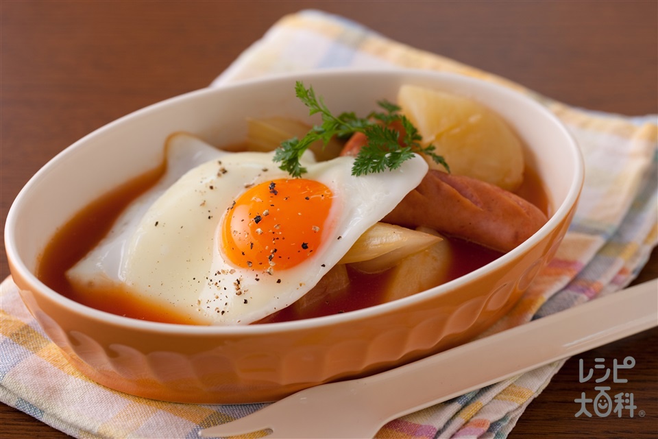 目玉焼きスープ