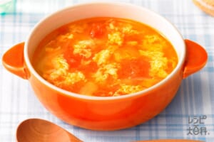 トマたまガーリックスープ