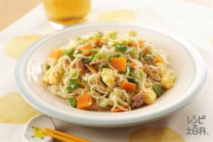 彩り野菜のそうめんチャンプルー