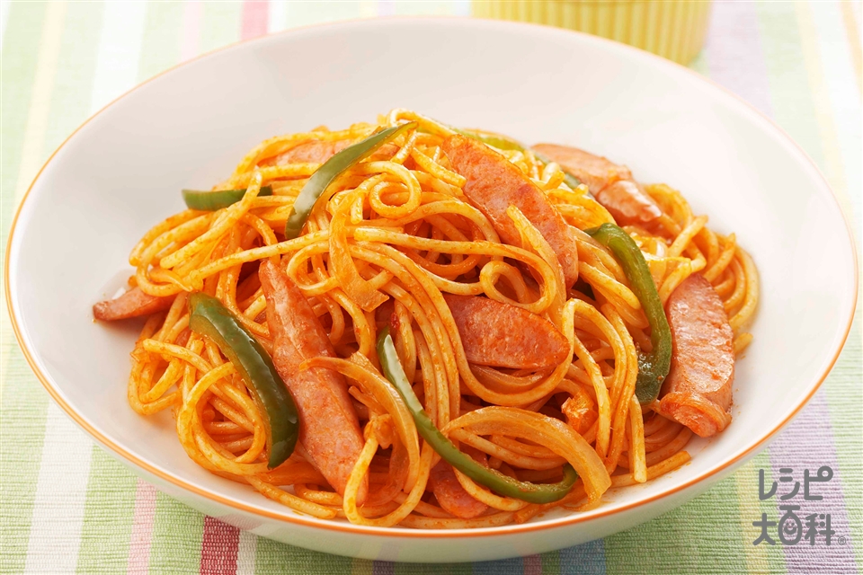 ナポリタン(スパゲッティ+ウインナーソーセージを使ったレシピ)