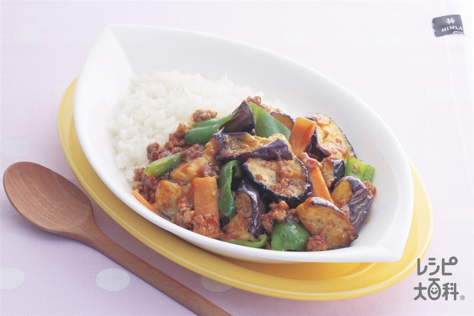 麻婆茄子ライス(なす+ご飯を使ったレシピ)