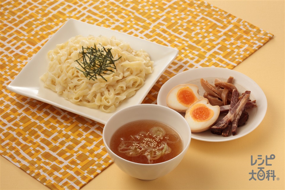 つけ麺(中華めん+砂糖を使ったレシピ)