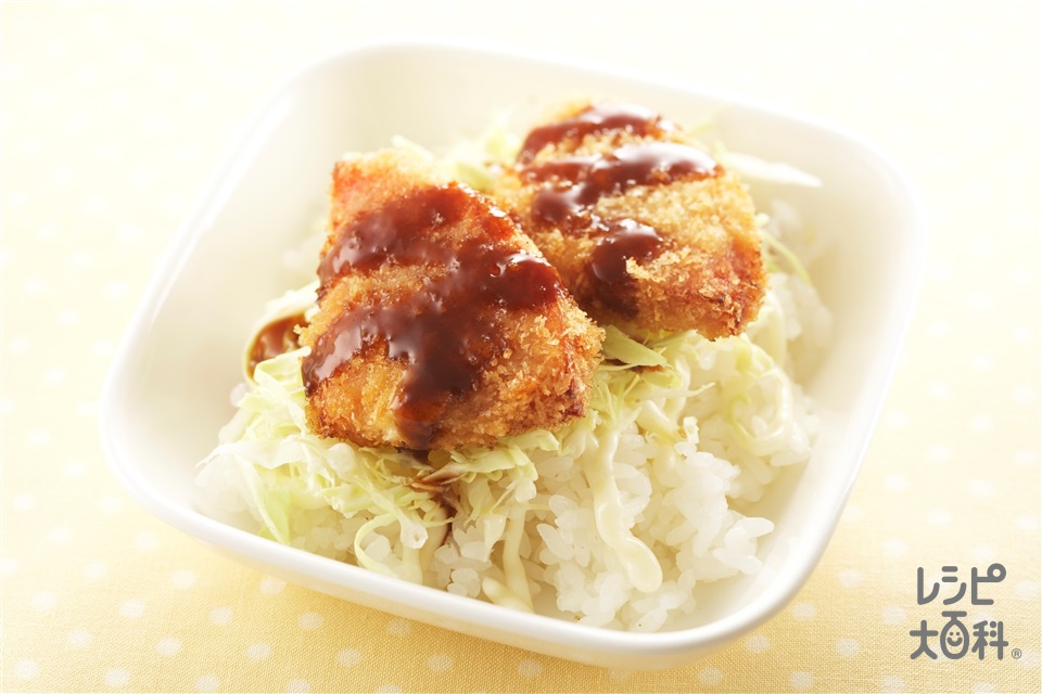 ハムカツ丼(ご飯+ロースハムを使ったレシピ)