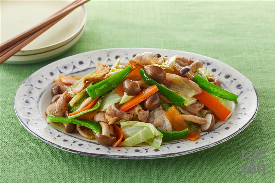 おいしい肉野菜炒め(豚もも薄切り肉+キャベツを使ったレシピ)