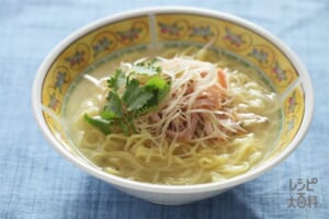 ロースハムのラーメン