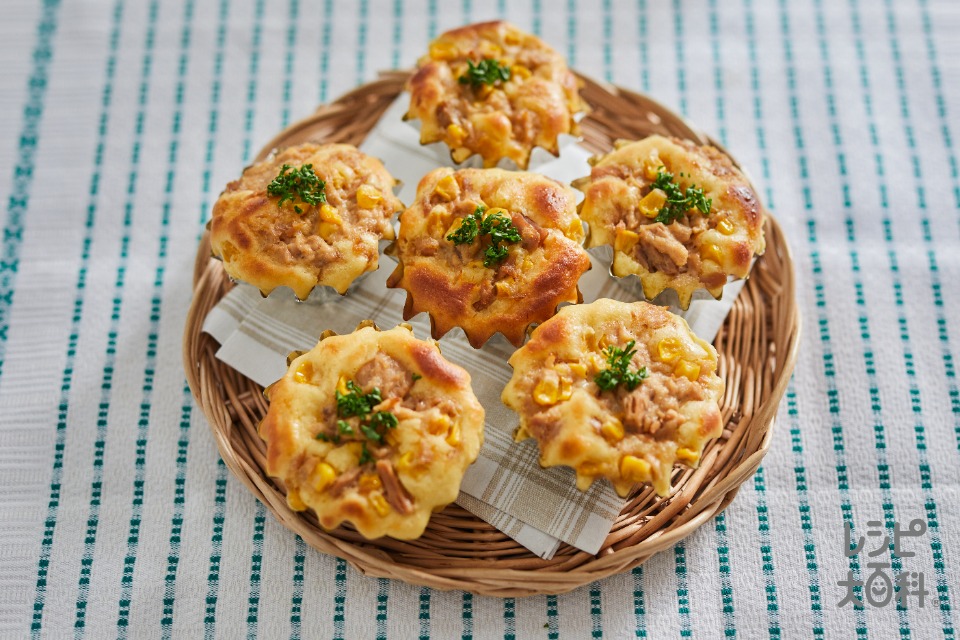 ホットケーキミックスでツナマヨコーンパン(ホットケーキミックス+ツナ油漬缶を使ったレシピ)