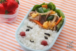 お弁当に!かんたん彩り肉野菜炒め