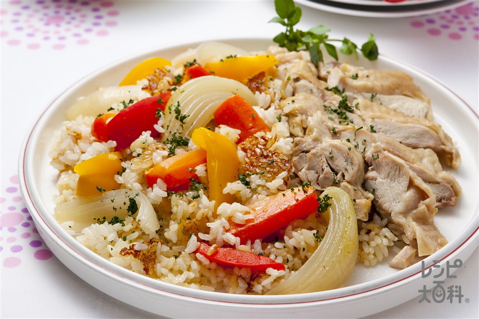コンソメチキンライスのレシピ 作り方 レシピ大百科 レシピ 料理 味の素パーク 米や鶏もも肉を使った料理