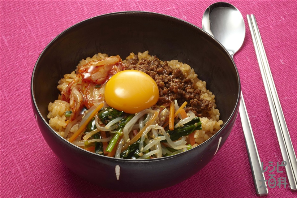 キムチビビンパのレシピ・作り方｜レシピ大百科（レシピ・料理）｜【味の素パーク】 米やもやしを使った料理