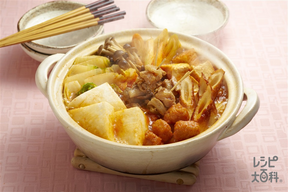 キムチおでん(厚揚げ+白菜を使ったレシピ)