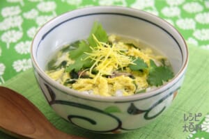 ゆず香るたまごスープかけごはん