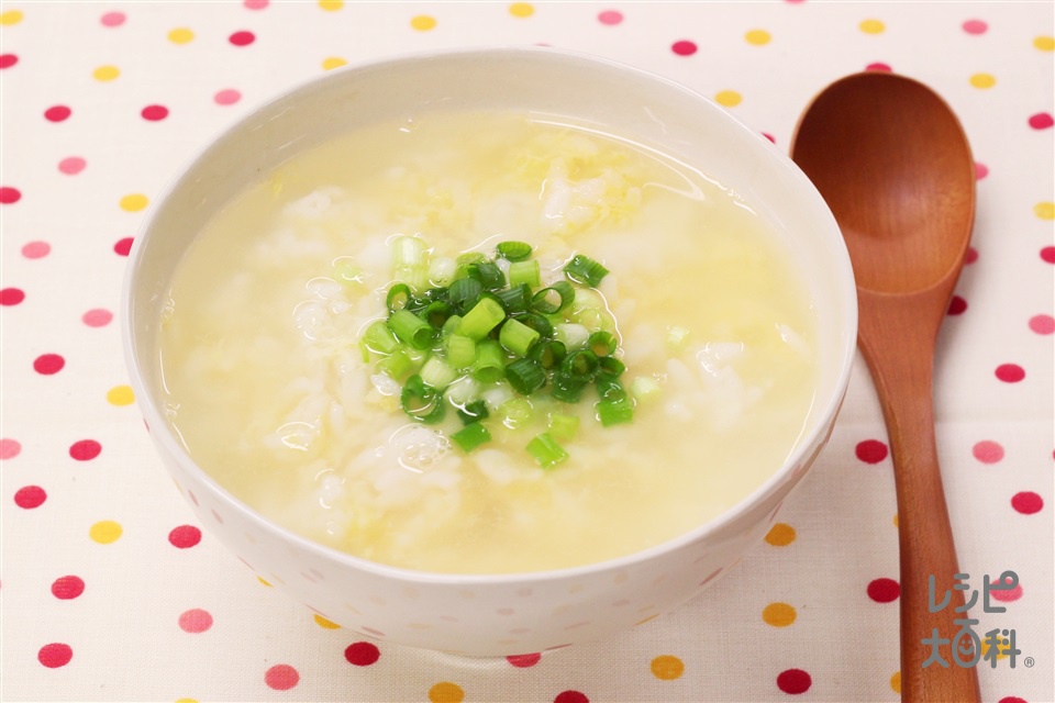 中華風香味おじや(温かいご飯+卵を使ったレシピ)