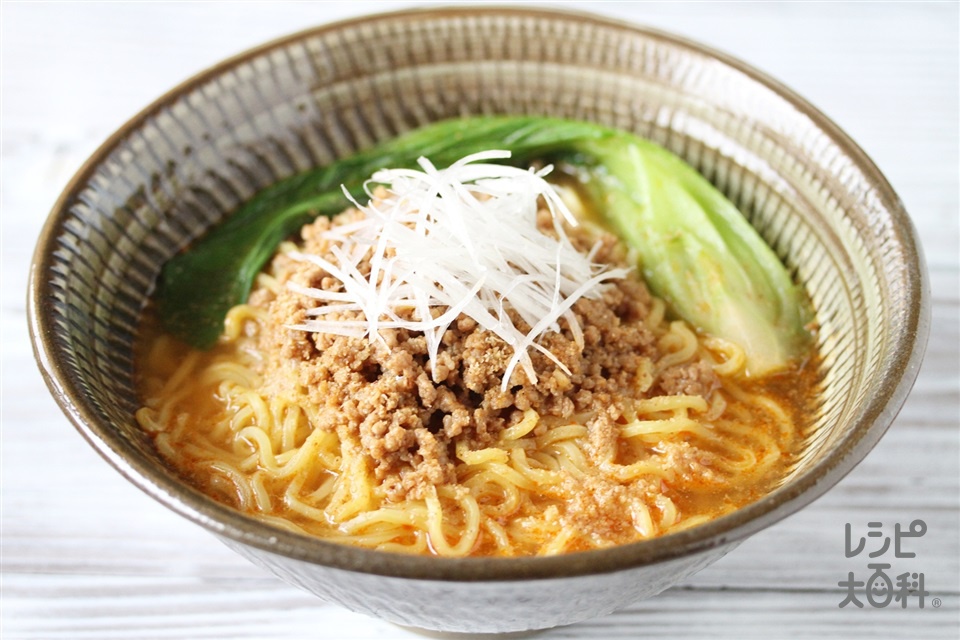 うま辛担々麺(中華生めん+豚ひき肉を使ったレシピ)