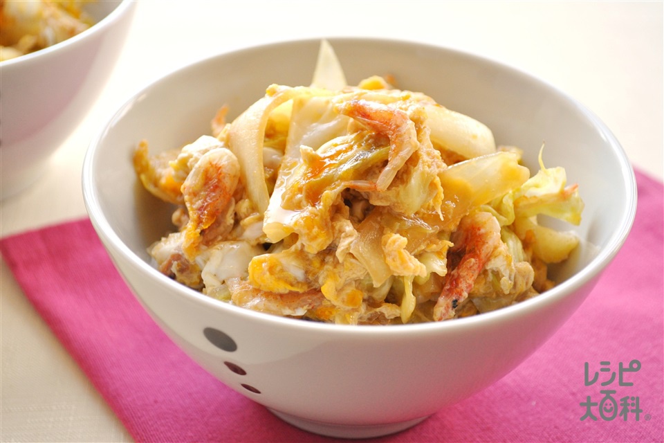 桜えびのたまご丼(卵+ご飯を使ったレシピ)