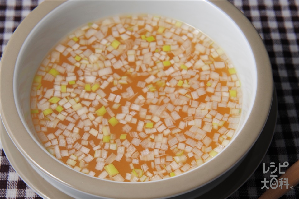 風邪撃退スープ(大根おろし+ねぎのみじん切りを使ったレシピ)