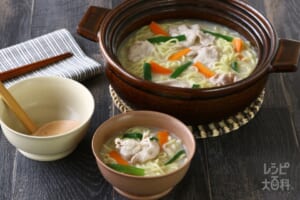 鍋の〆 白湯ラーメン