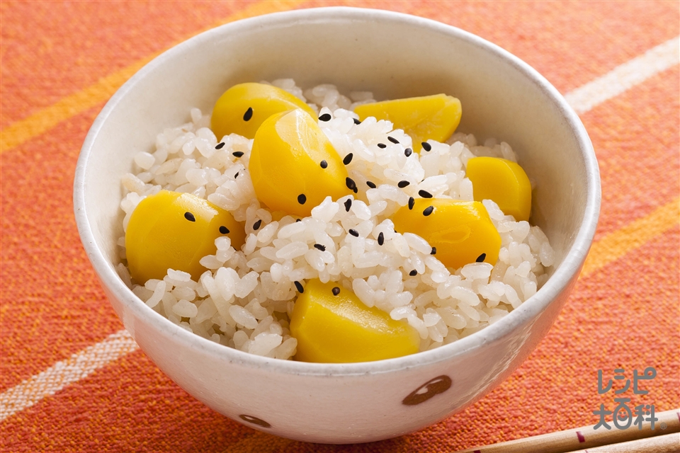 栗ごはん(米+栗を使ったレシピ)