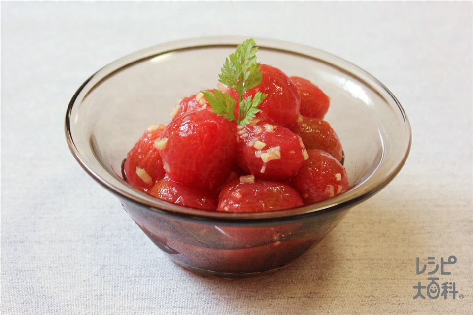 トマトのハニージンジャーマリネ(ミニトマト+はちみつを使ったレシピ)
