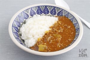 キャベツとひき肉のカレー