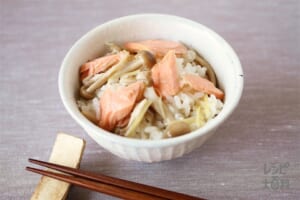 甘塩鮭の炊き込みご飯