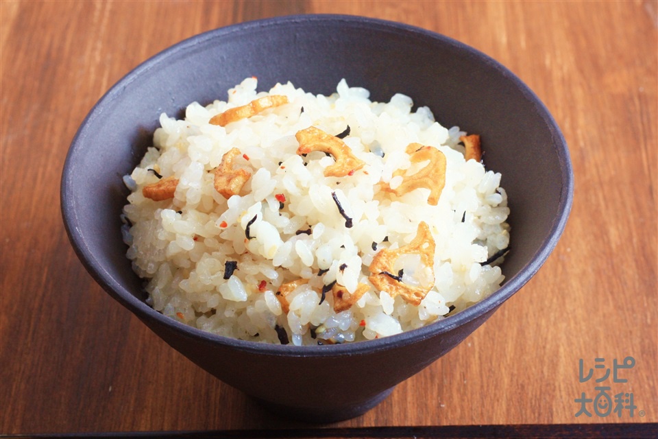 「トスサラ」で混ぜちらし寿司風~京風ゆず味~(米を使ったレシピ)