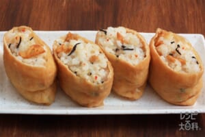 「トスサラ」で簡単いなり寿司～京風ゆず味～
