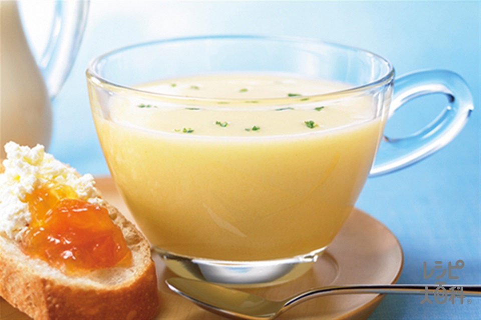 「クノール カップスープ」牛乳でつくる コーンポタージュ(牛乳を使ったレシピ)