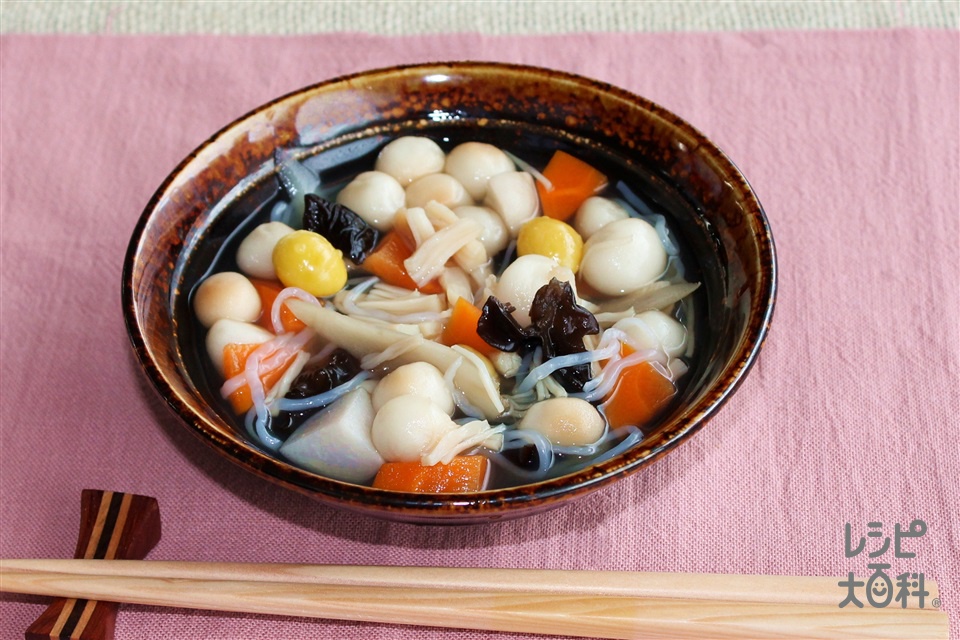 こづゆのレシピ 作り方 レシピ大百科 レシピ 料理 味の素パーク 里いもや糸こんにゃくを使った料理