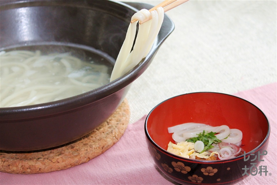 ひっぱりうどん(干しうどん+さば水煮缶を使ったレシピ)