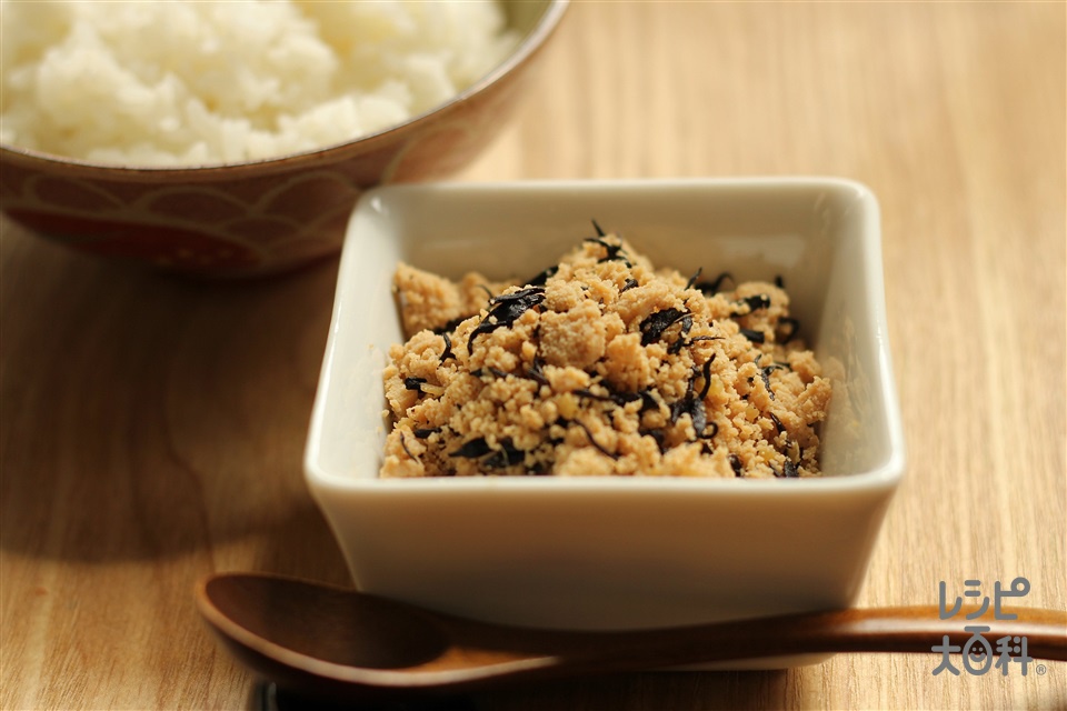 高野豆腐とひじきのそぼろ(高野豆腐+しょうがを使ったレシピ)