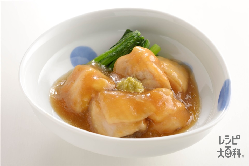 鶏肉のやわらか治部煮(鶏もも肉+小松菜を使ったレシピ)