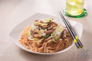 中華風ねぎチャーシューそうめん