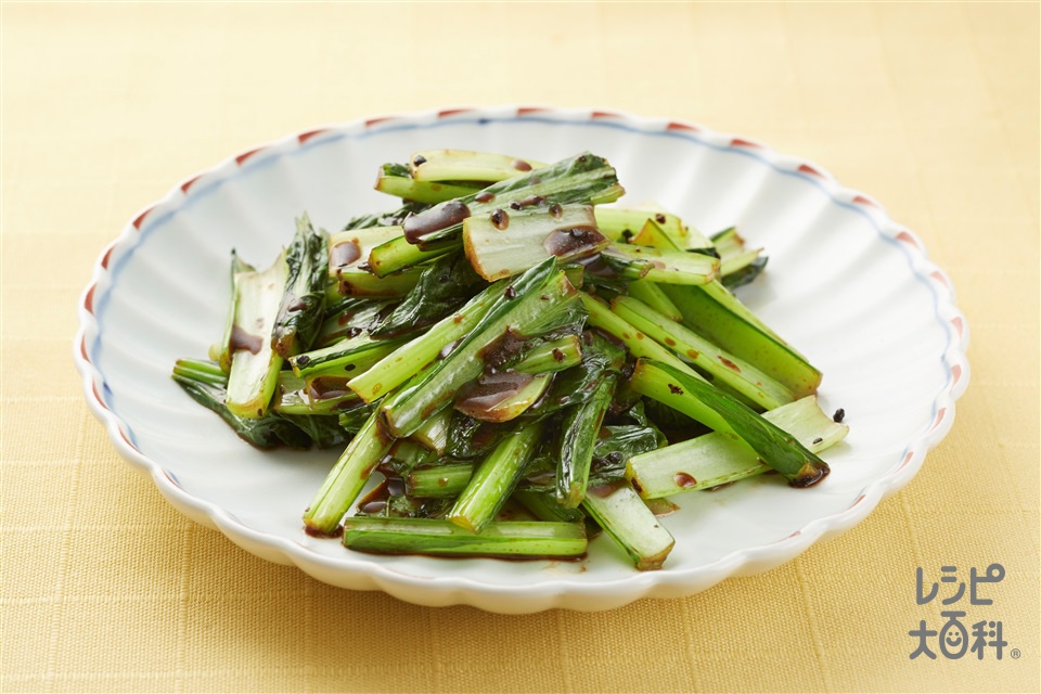 小松菜の豆チ炒め(小松菜を使ったレシピ)
