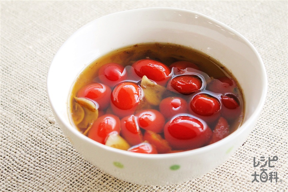 トマトのアヒージョ(ミニトマト+にんにくを使ったレシピ)
