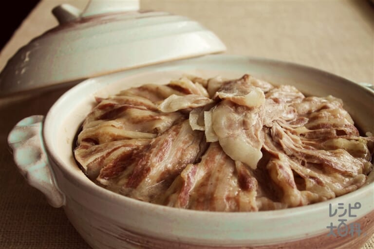 豚バラキャベツ鍋のレシピ 作り方 レシピ大百科 レシピ 料理 味の素パーク キャベツや豚バラ薄切り肉を使った料理