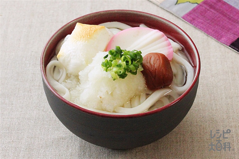 年明けちからうどん(うどん+切り餅を使ったレシピ)