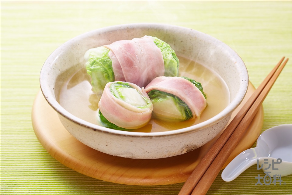 もっちり和風ロール白菜(切り餅+白菜を使ったレシピ)