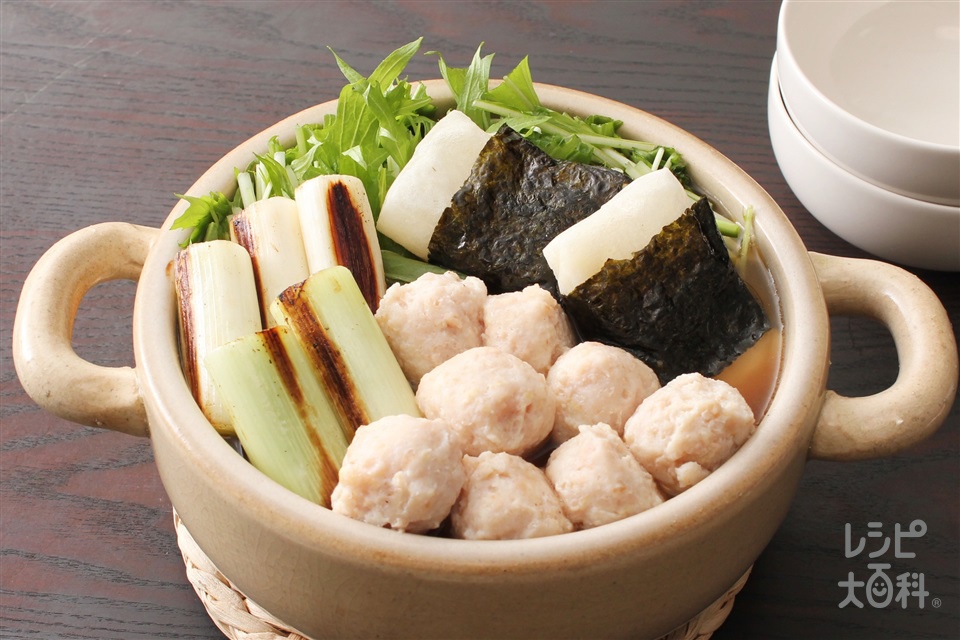 磯辺鍋(寄せ鍋しょうゆ)(水菜+切り餅を使ったレシピ)