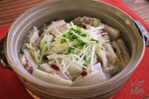 中華風白菜と豚バラ肉の重ね鍋