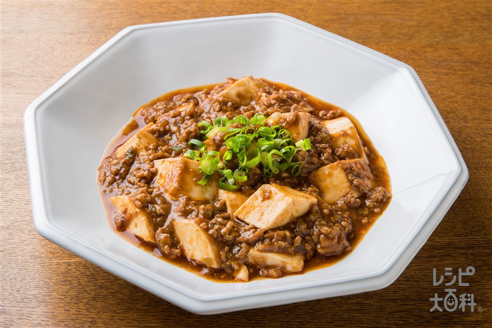 赤みそ入り麻婆豆腐(豚ひき肉+絹ごし豆腐を使ったレシピ)