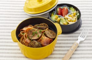 なすとベーコンの スパゲッティ弁当