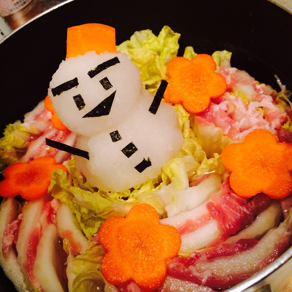 もはや芸術 可愛すぎる 大根おろしアート 鍋に挑戦してみよう 味の素パーク たべる楽しさを もっと